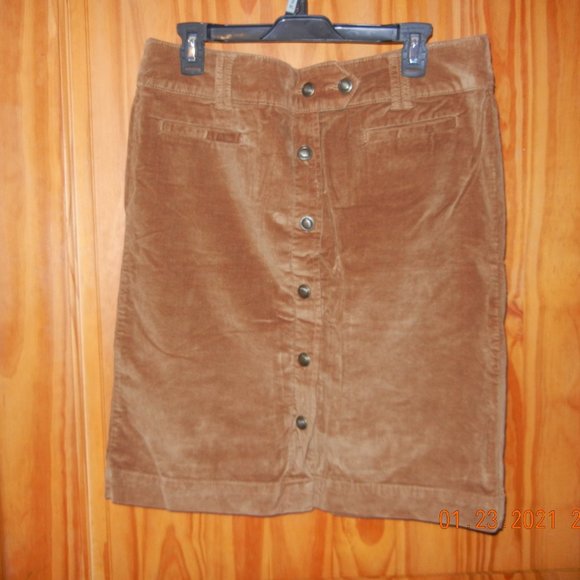 Casual Office Church Date  Corduroy Skirt sz 14 (wsk38) - Picture 4 of 14